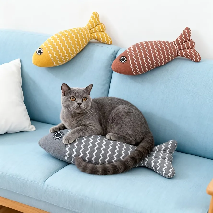 Interactive Cat Fish Toy