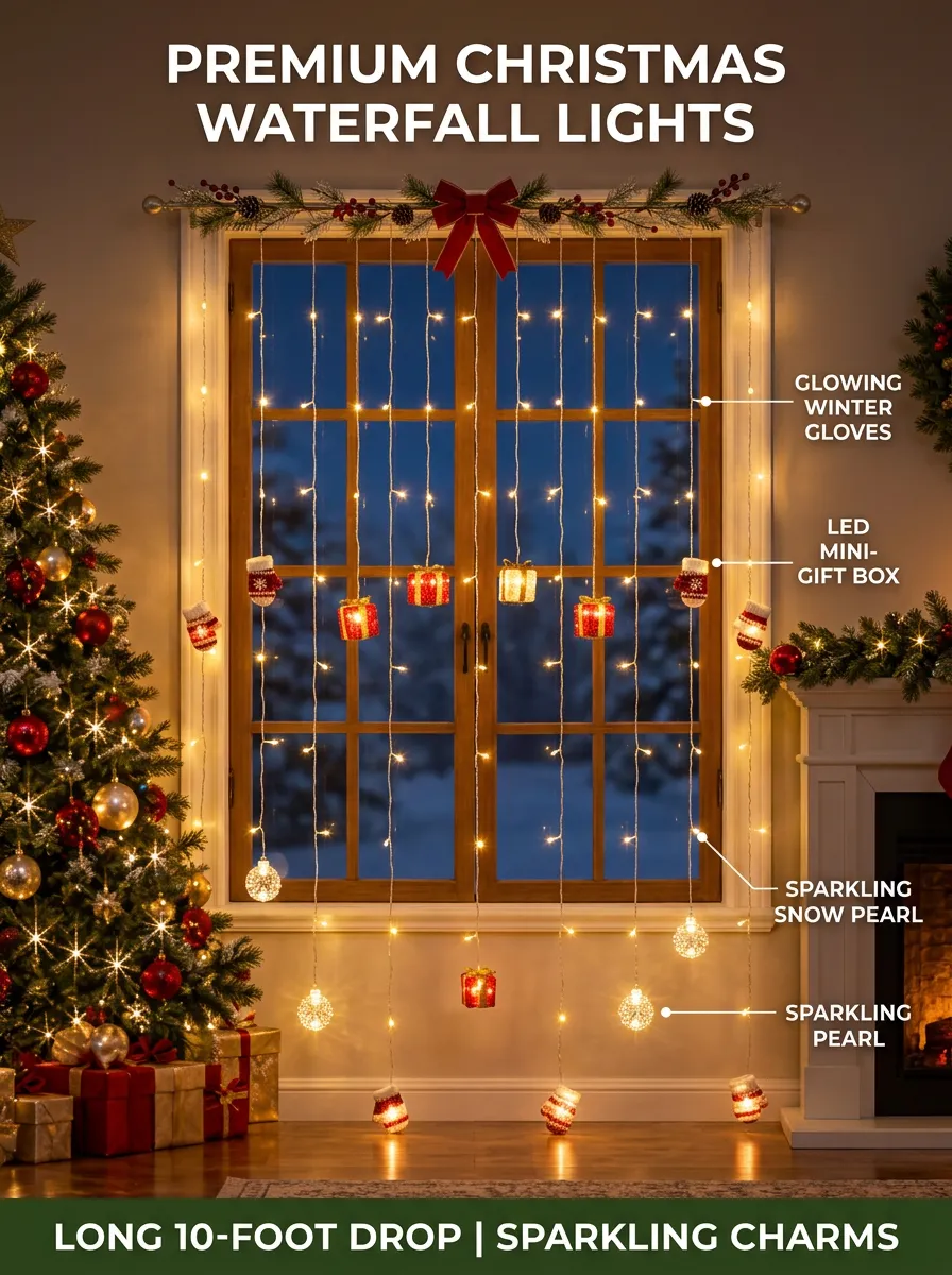 Gift Box Glove Christmas LED String Lights