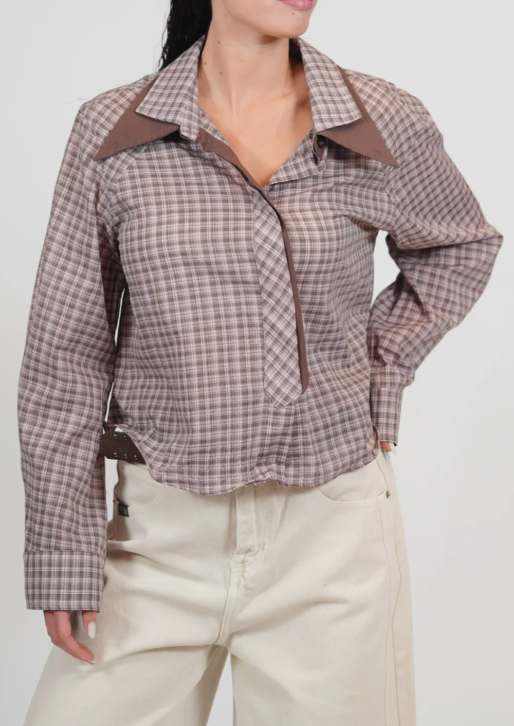 Collared Plaid Shirt