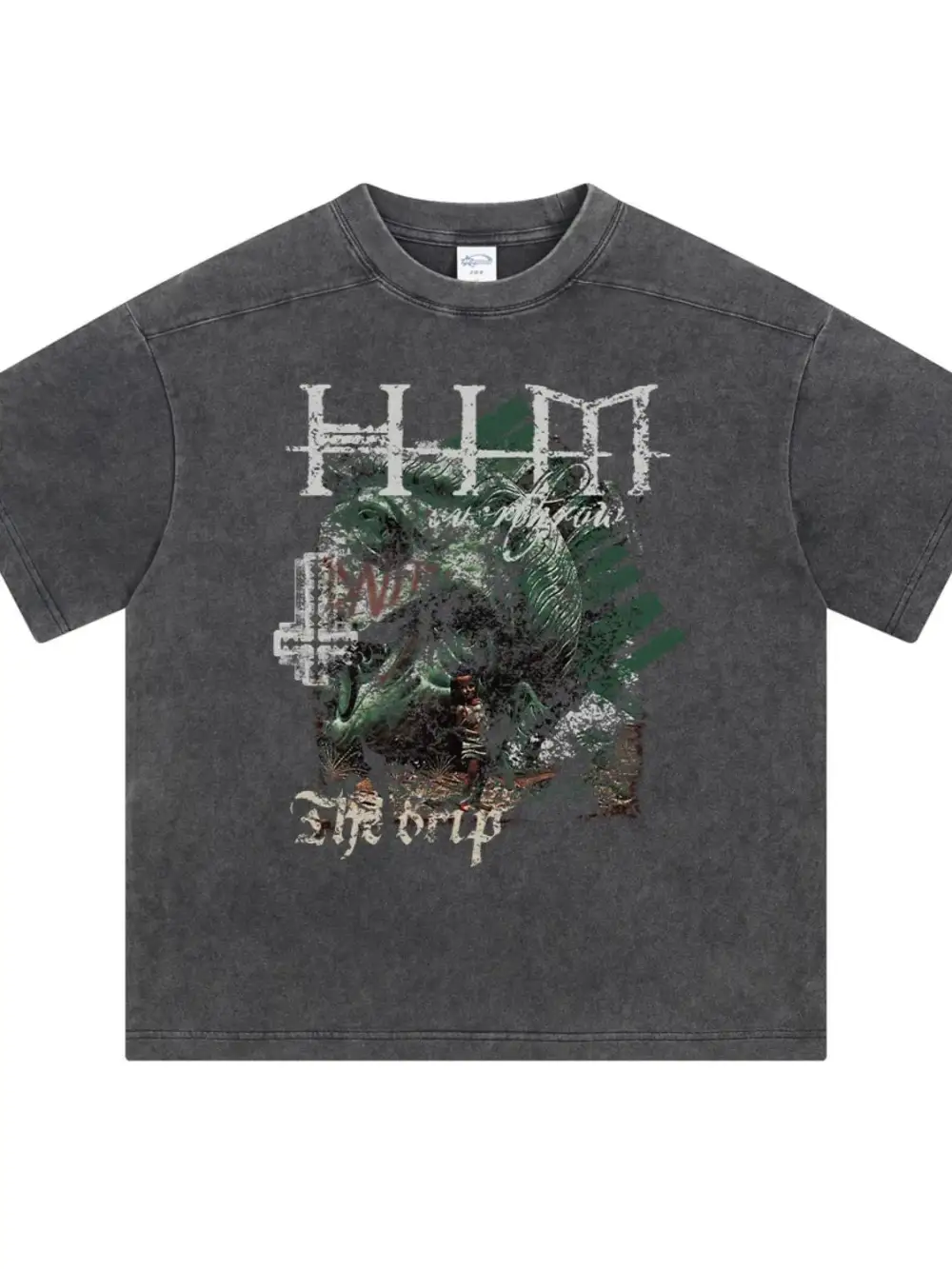 Loose Fit Graphic Crew Neck Half Sleeve Tee