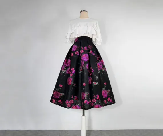 Modern Carry Everyday Casual Embroidered Skirt