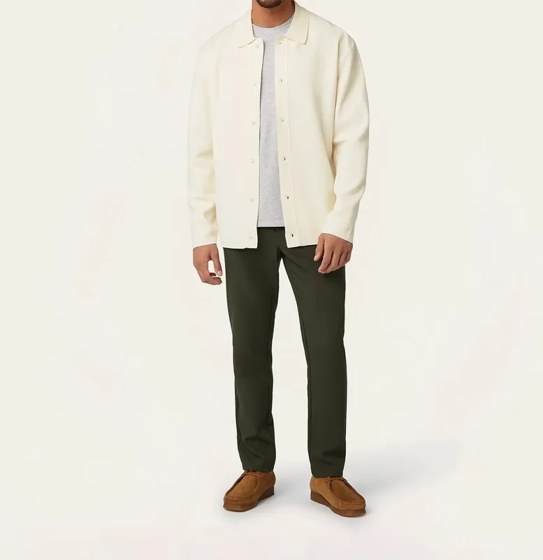 Jacquard Cardigan Off-White