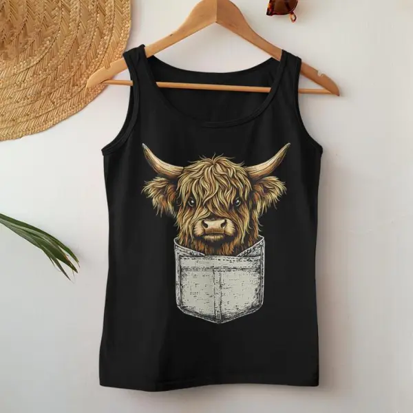 Highland Cow Women Tank Top