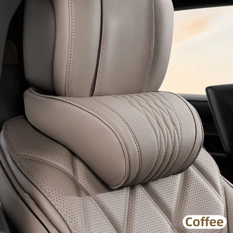 Leather Breathable Car Neck Pillow