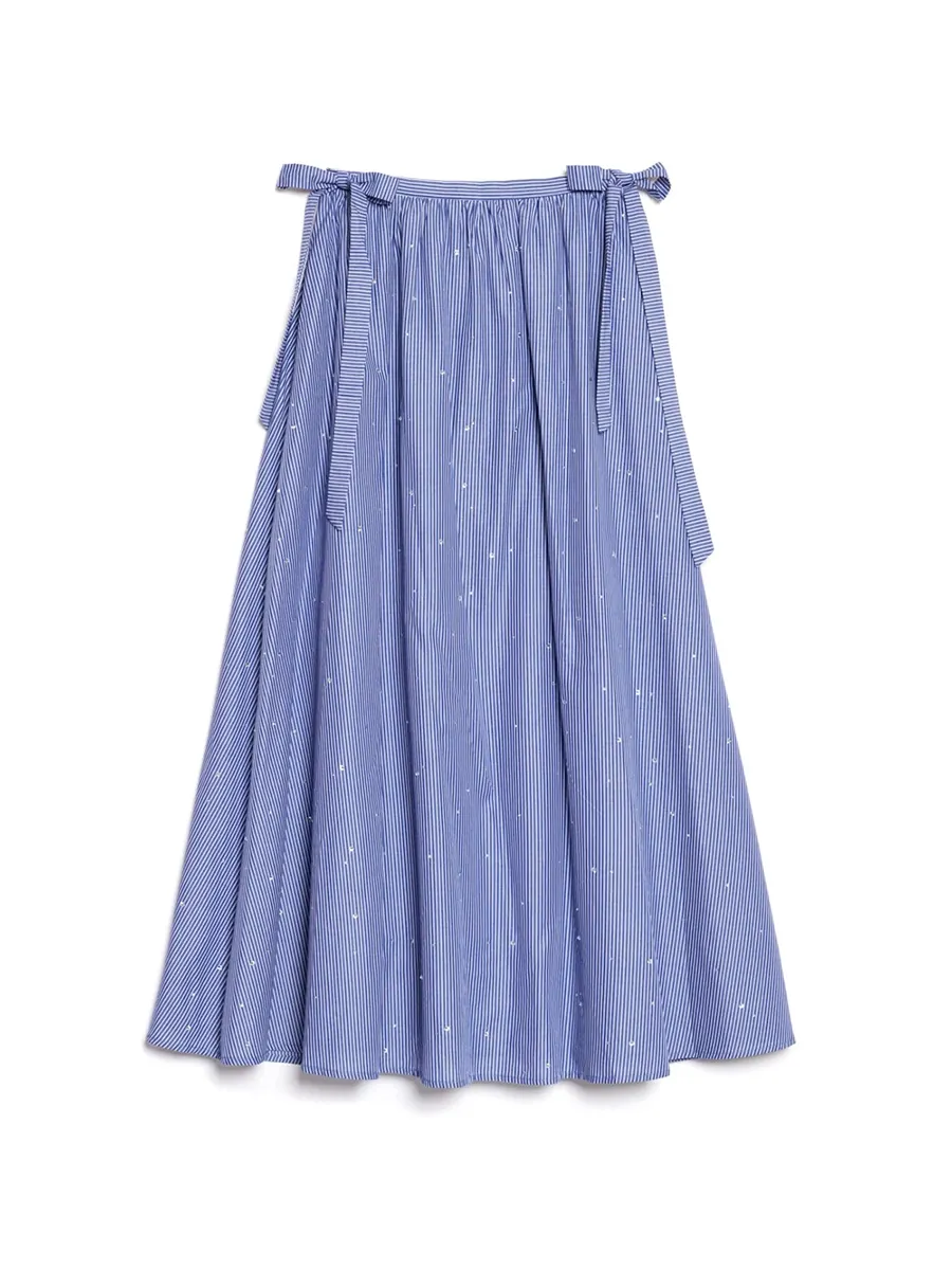 Stripe Midi Skirt