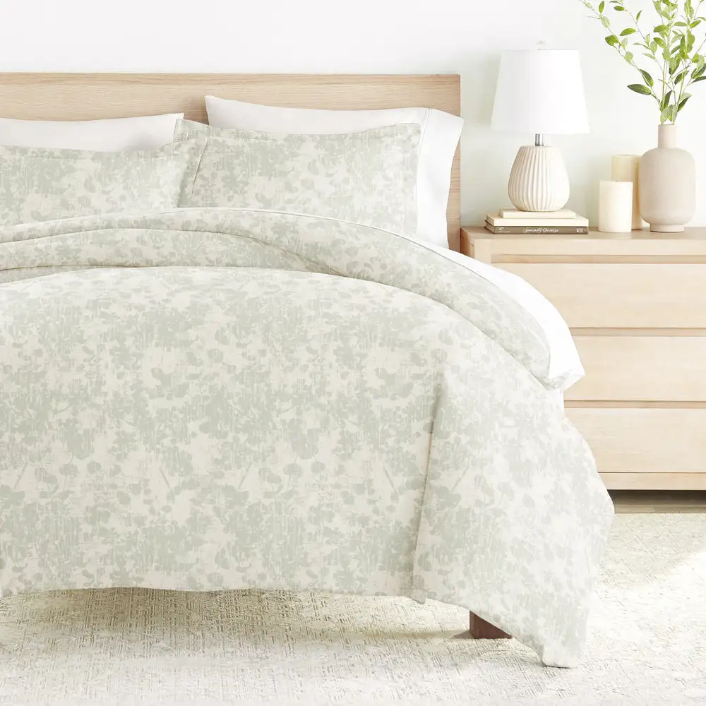 Weathered Floral Pattern Duvet Cover Set