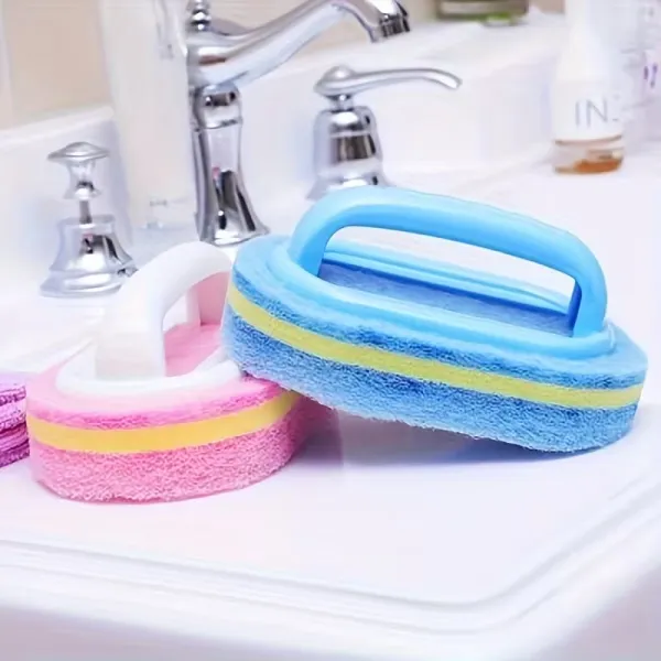 Heavy Duty Wall Scrub Sponge with Handle