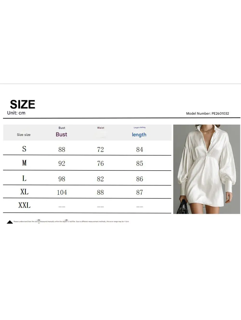 Satin Puff Sleeve Loose Mini Dress