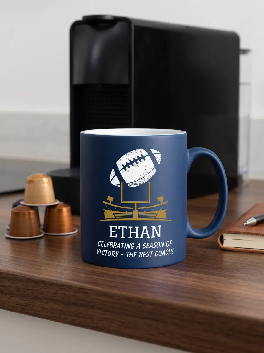 Coach Victory Football Graphic Mug