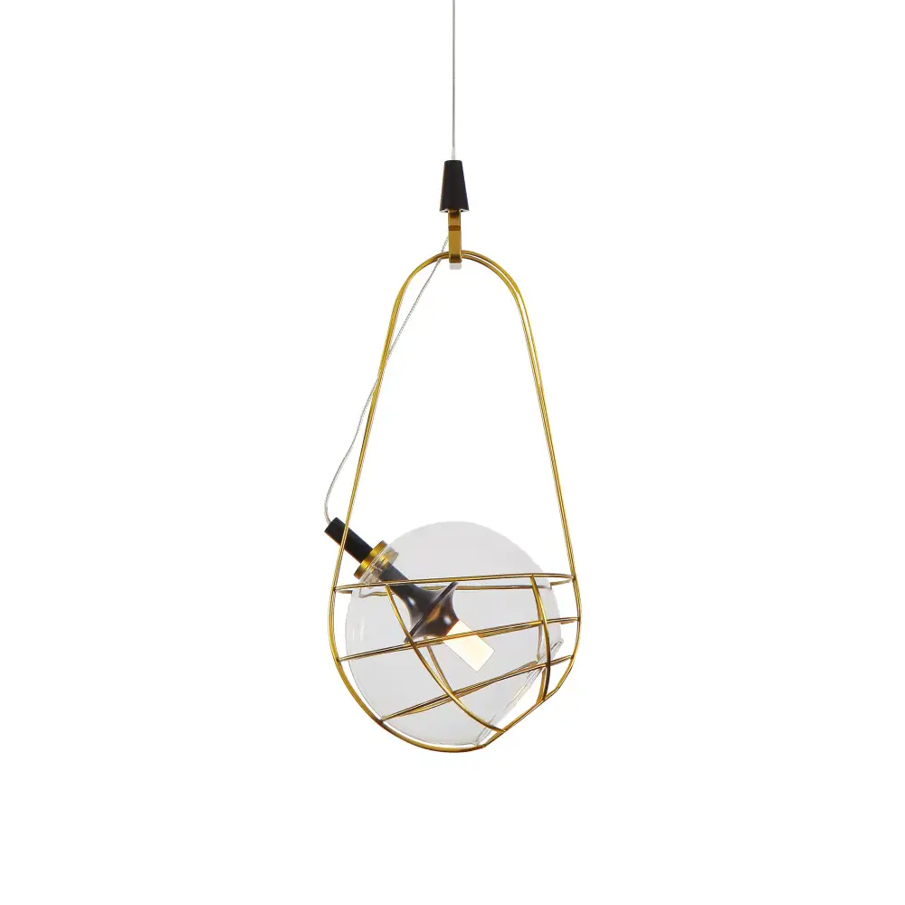 Architectural Integrated LED Pendant Light With Glass Shade