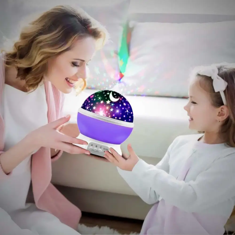 Rotating LED Night Lamp star master