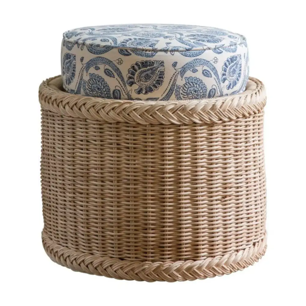 Classic Wicker Ottoman