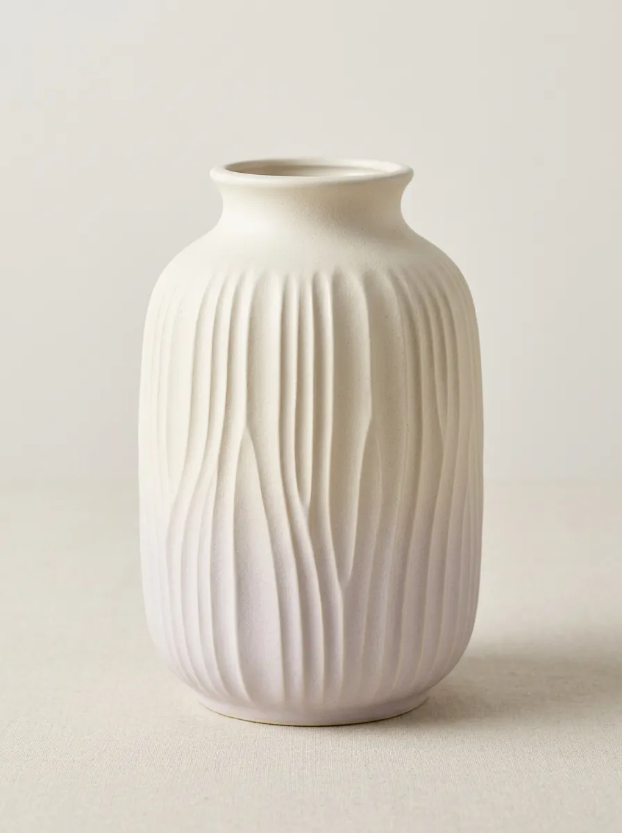Minimalist Textured Gradient Ceramic Table Vase