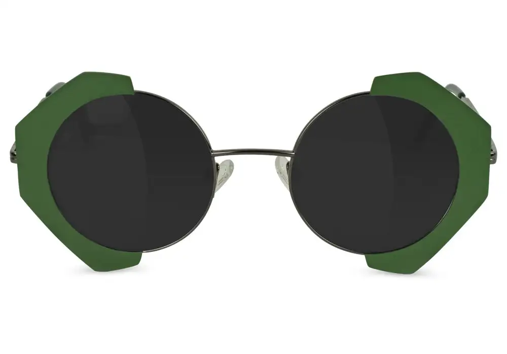 Refined Polarized Spring-Hinge Sunglasses