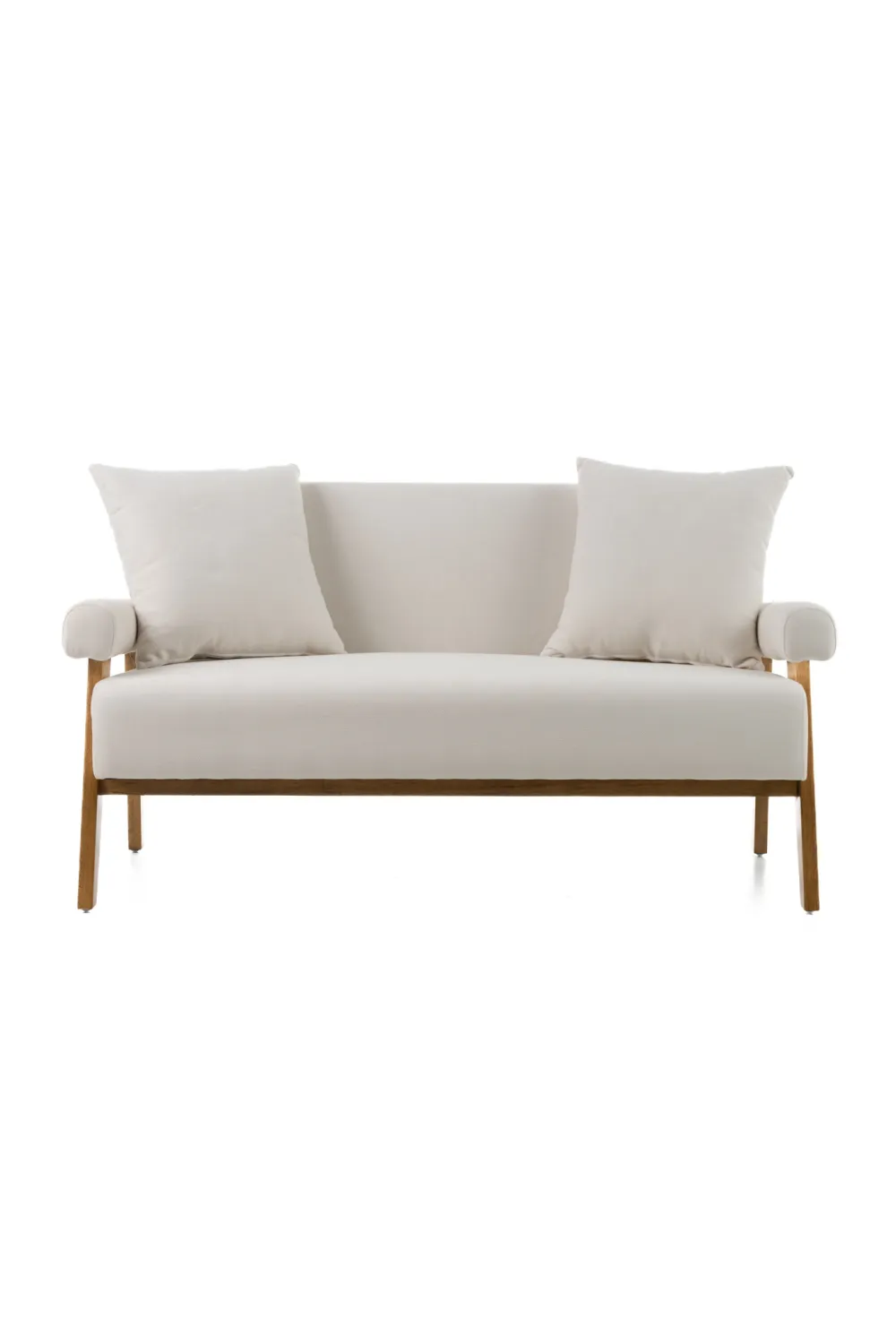 Sculptural Fabric Loveseat