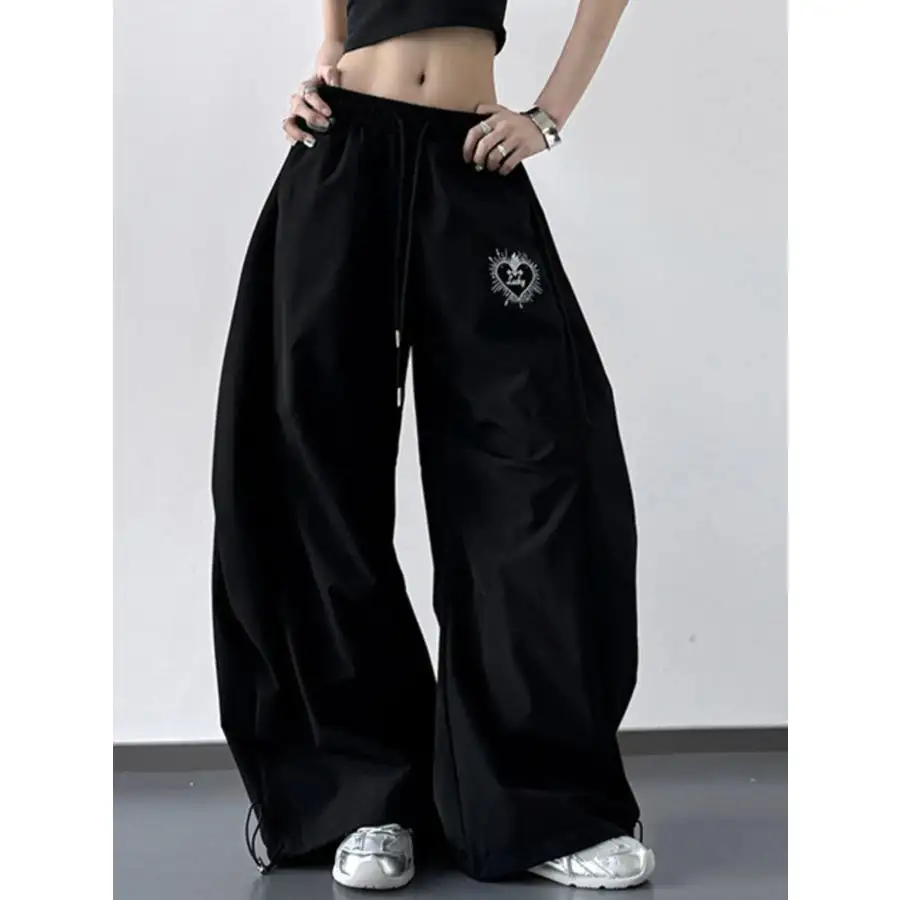 Soft Wide Leg Drawstring Pants
