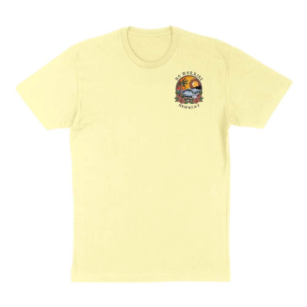 Relaxed Beach Scene Graphic T-Shirt