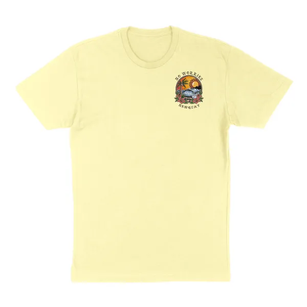 Relaxed Beach Scene Graphic T-Shirt