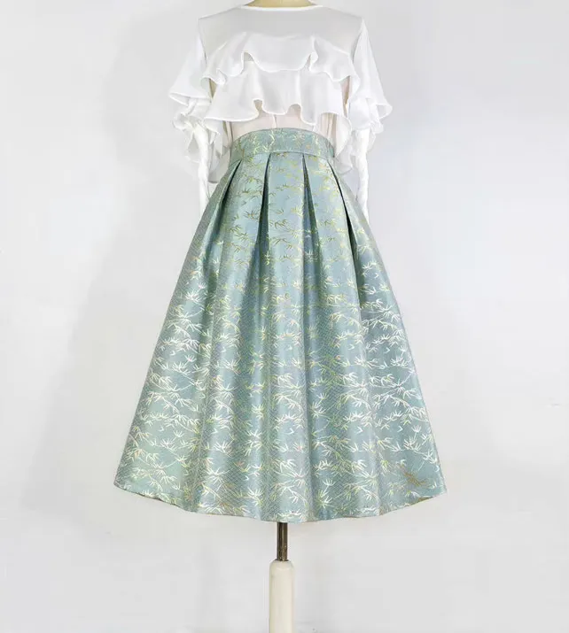 Cozy Seaside Everyday Casual Embroidered Skirt