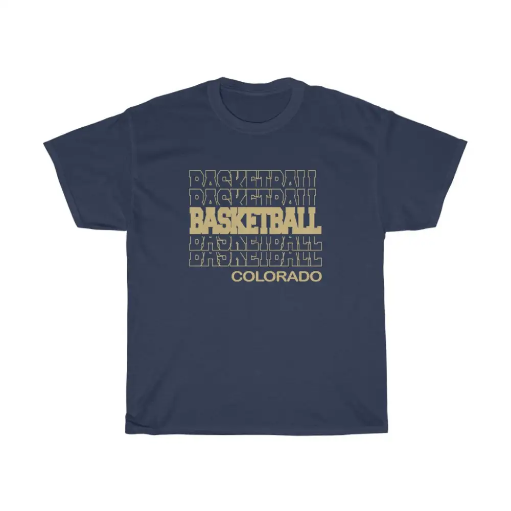 Basketball Colorado in Modern Stacked Lettering