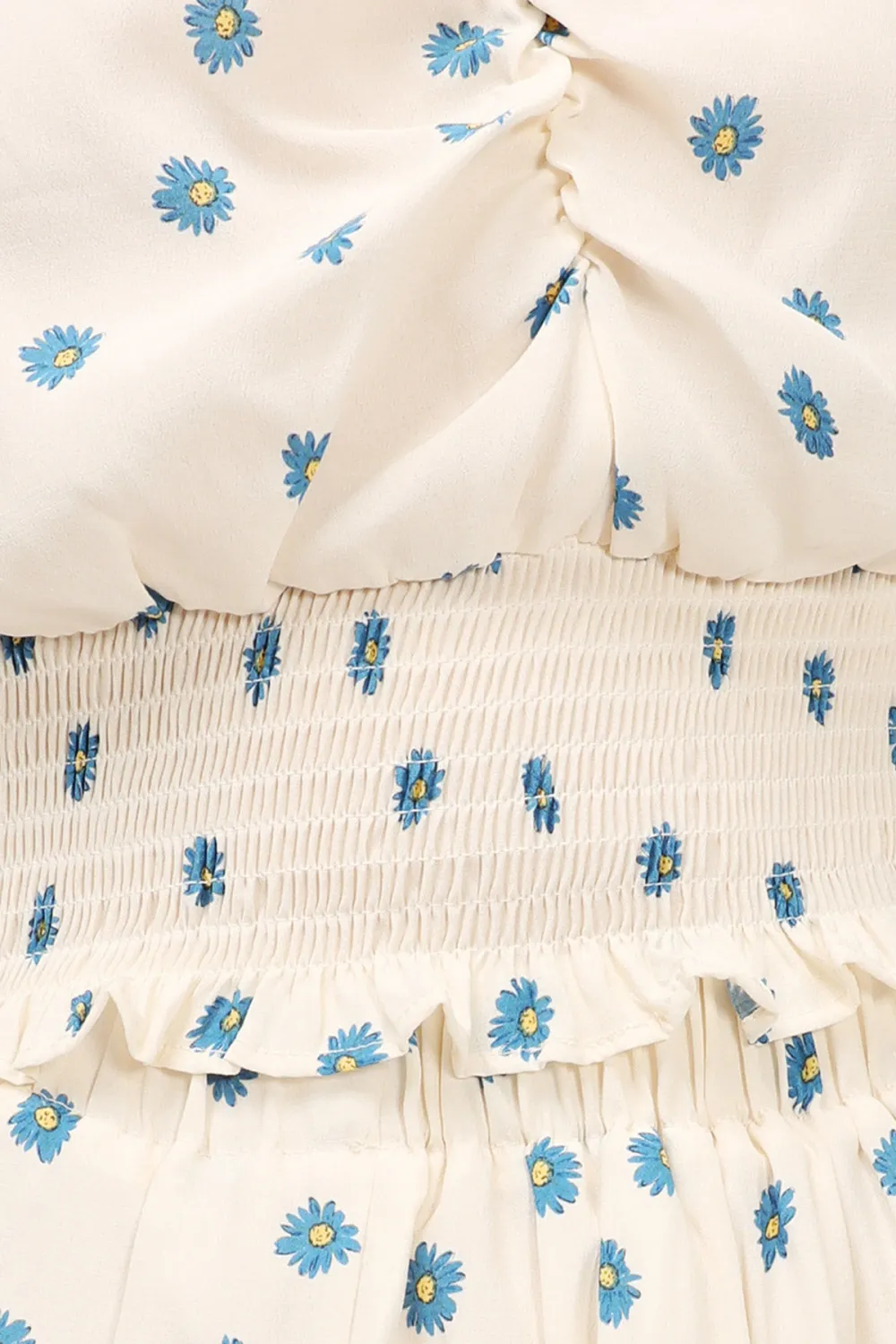 Printed Smocked Top