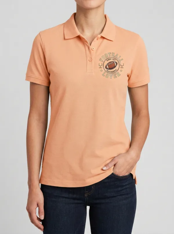 Football Inspired Casual Polo Shirt