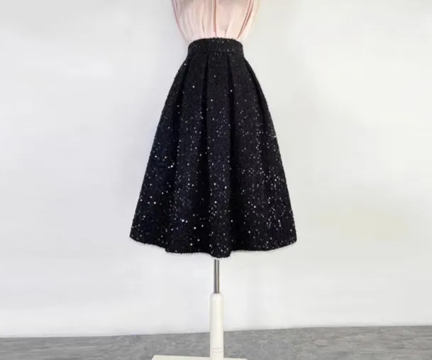 Fresh Light Everyday Casual Wool Skirt