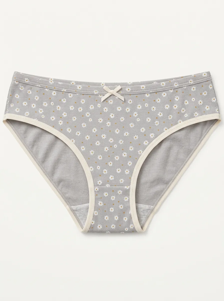 Women's Daisy Floral Patterned Panties