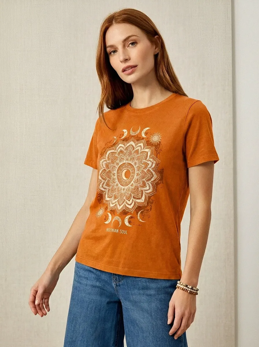 Bohemian Soul Mandala T-Shirt Modern