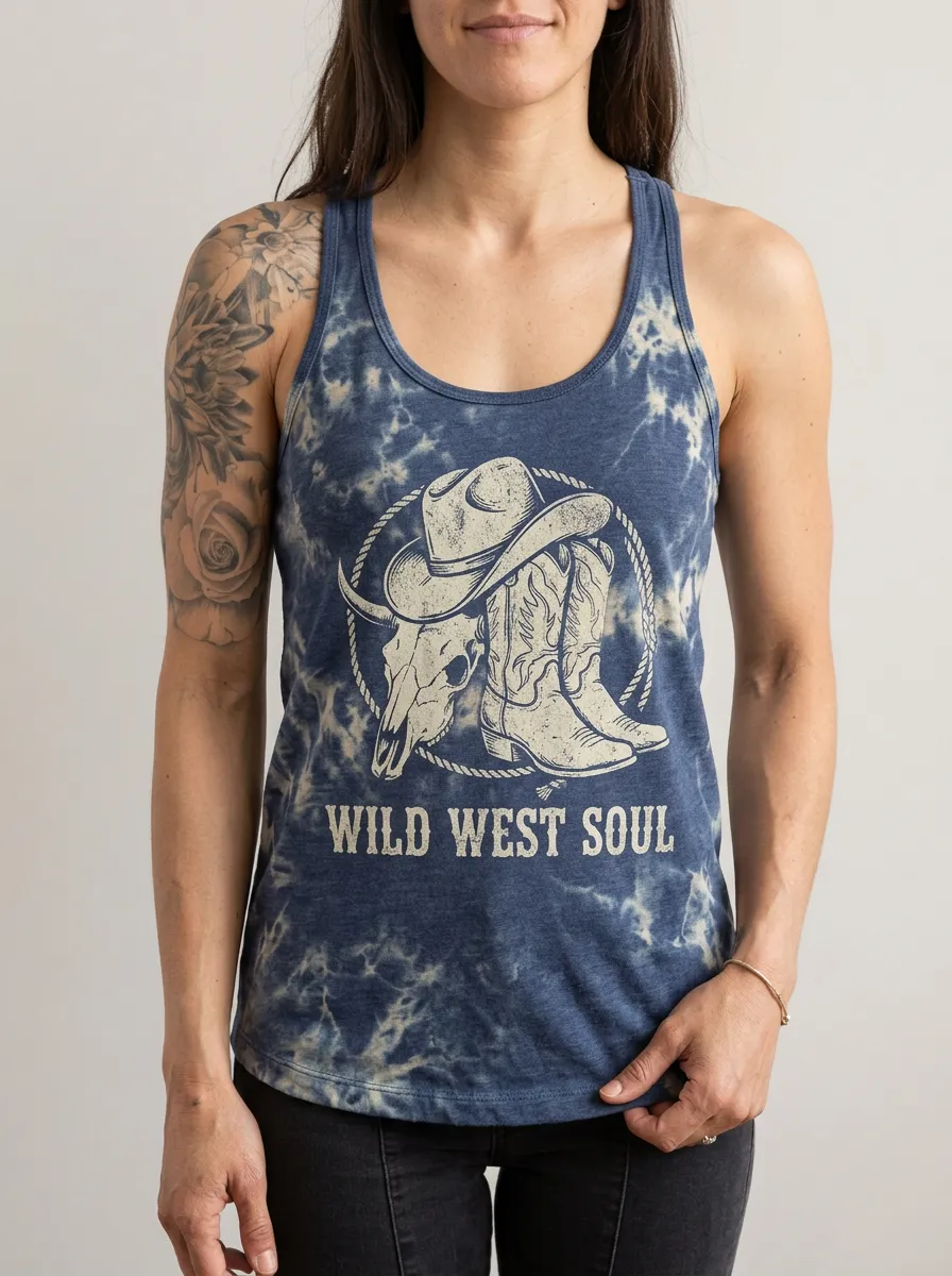 Western Cowgirl Wild Tank Top Classic