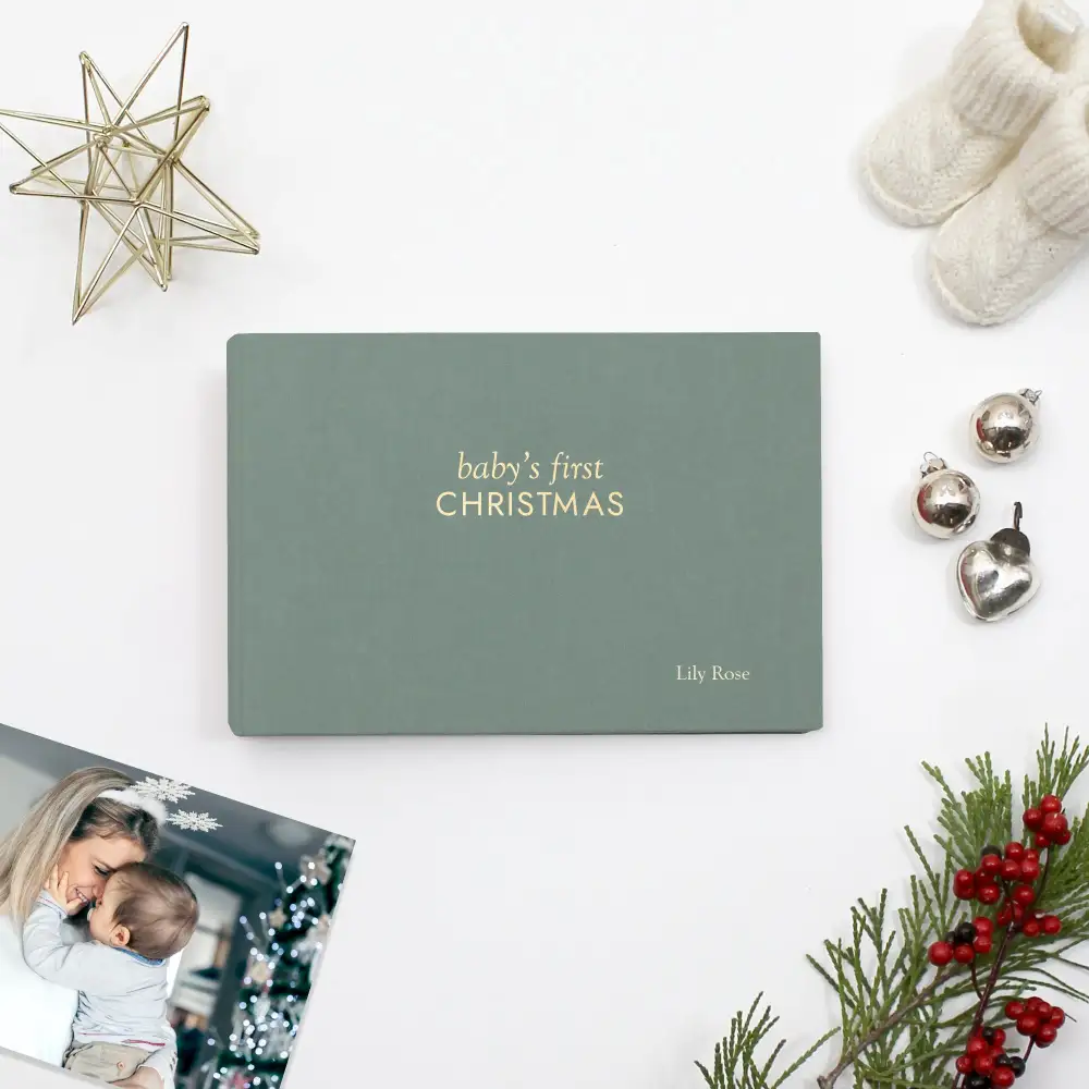 Timeless Cotton Baby Christmas Photo Album