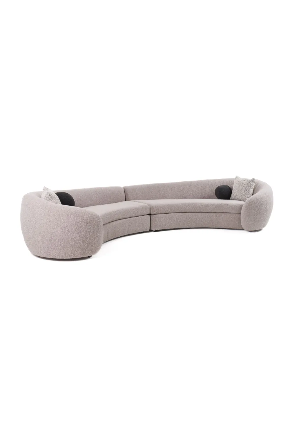 Living-Room Sectional Curved Sectional Sofa