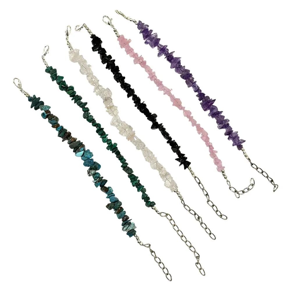 Gemstone Crystal Gemstone-Chip Bracelet