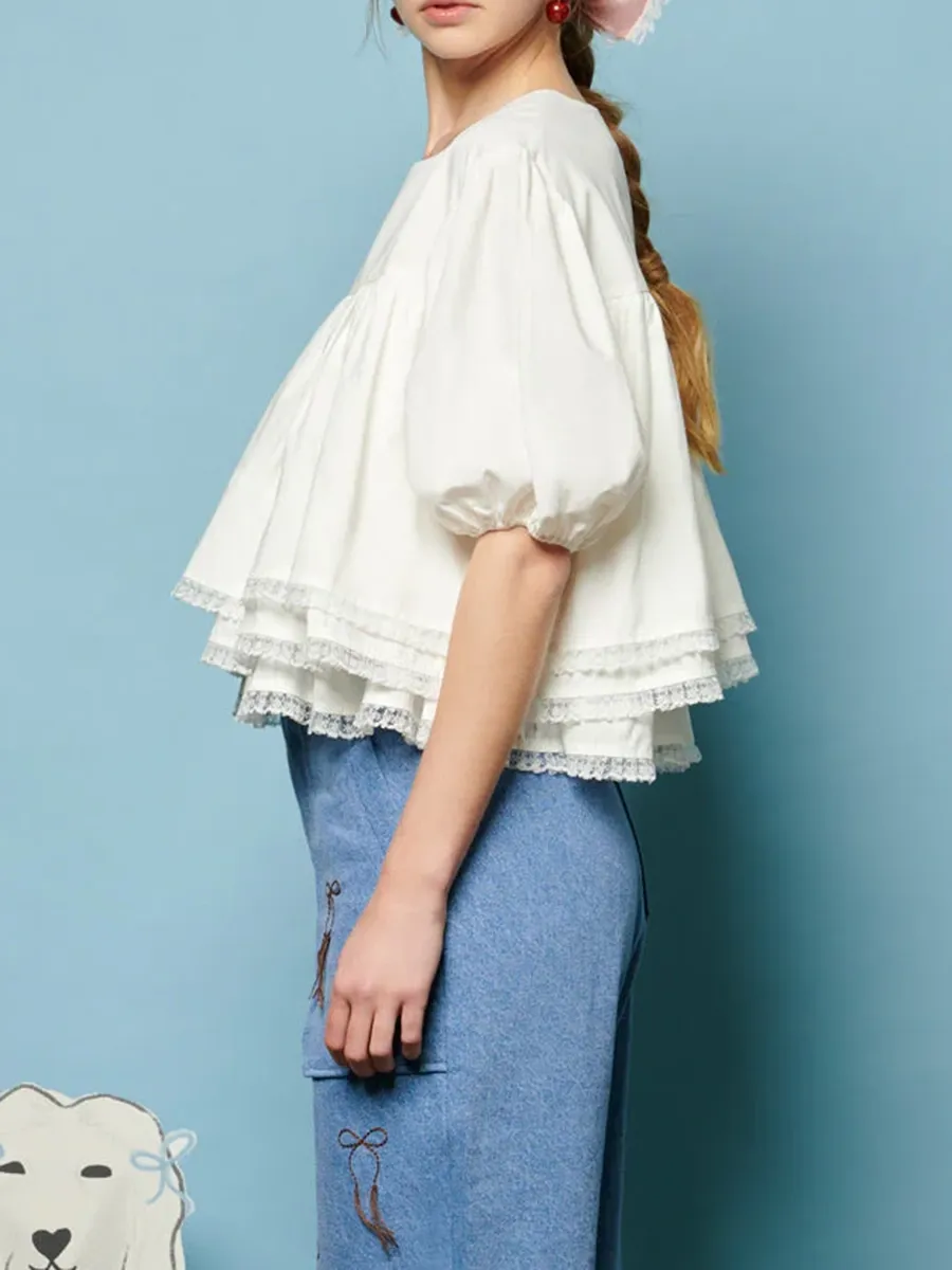 Lace Trim Top