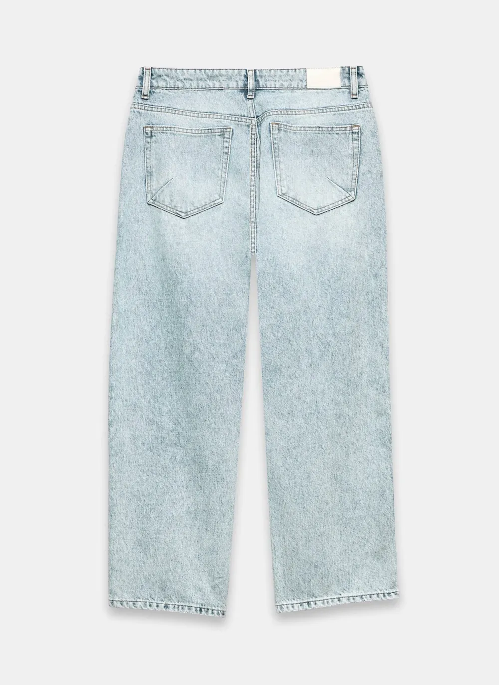 Casual Style Barrel Leg Jeans