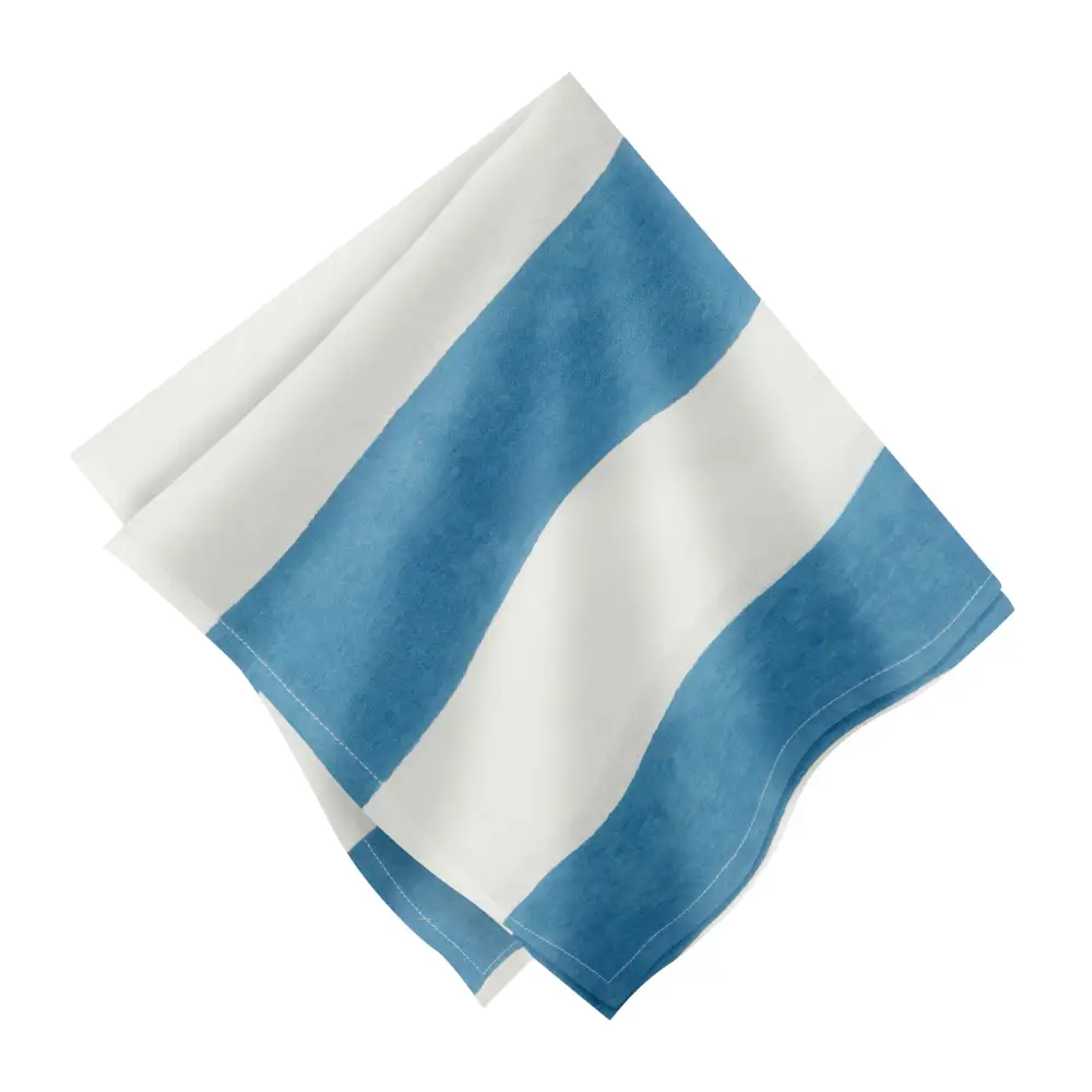 Softened Cabana Stripe Linen Napkin Set