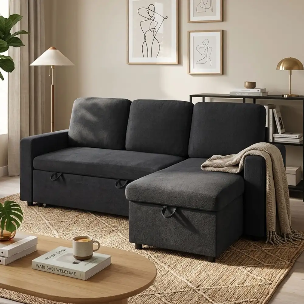 Modern Storage Pull Out Sofa Bed