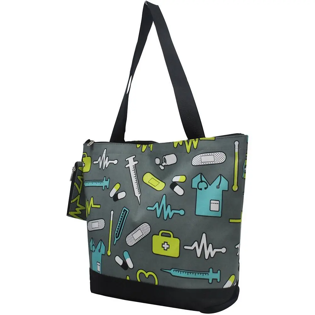 Relaxed Nurse Motif Canvas Tote Bag