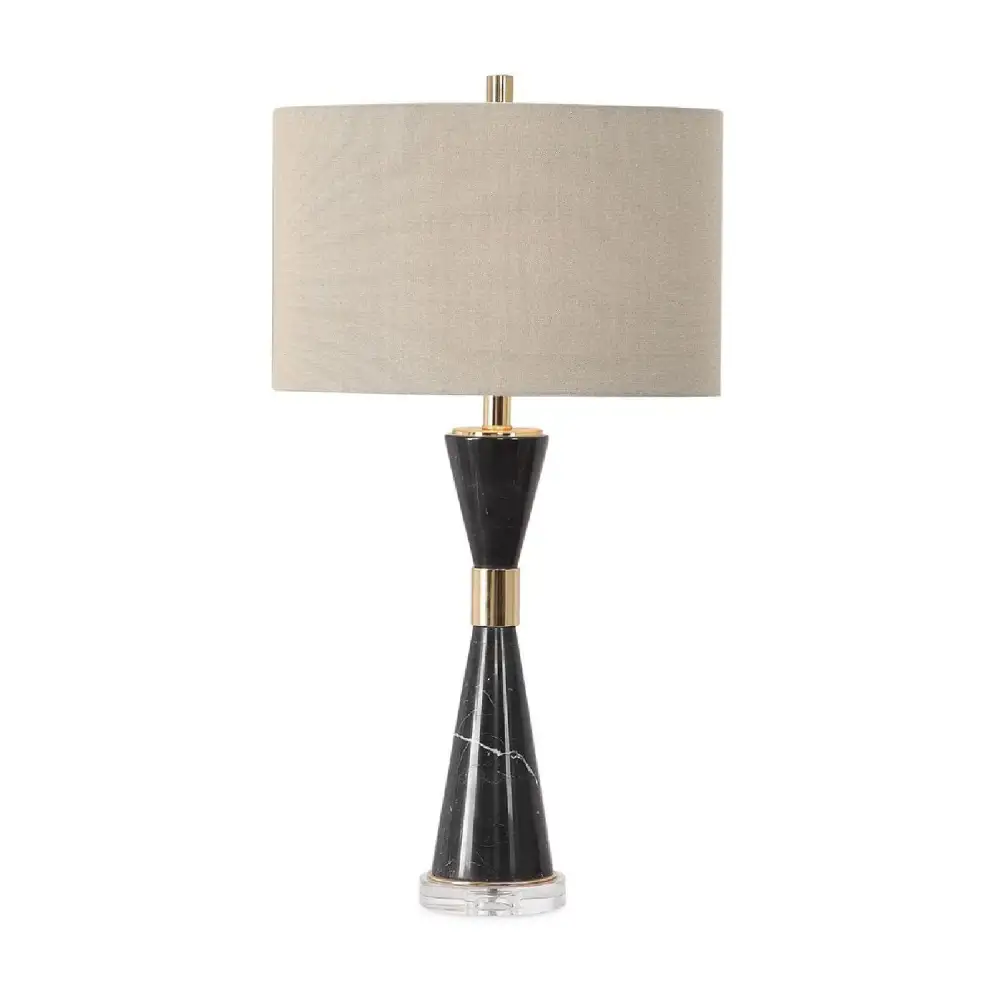 Hourglass Marble Table Lamp