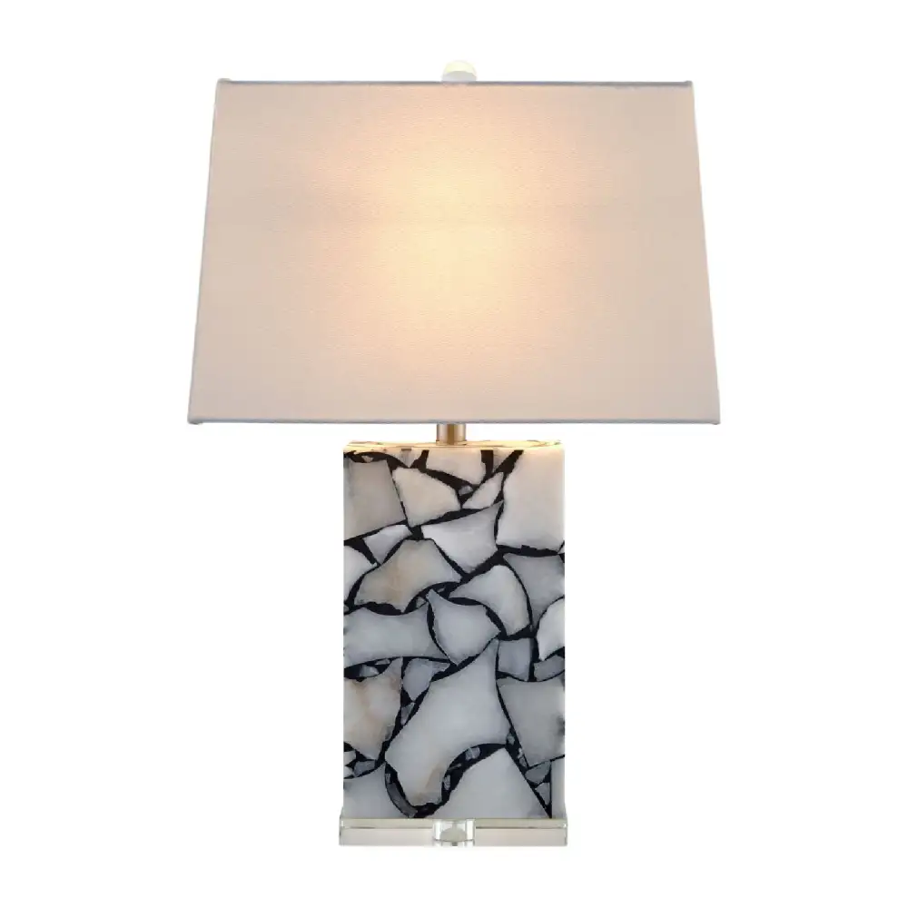 Marbled Stone Table Lamp