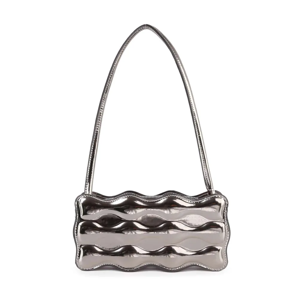 Refined Detail Faux Leather Shoulder Bag