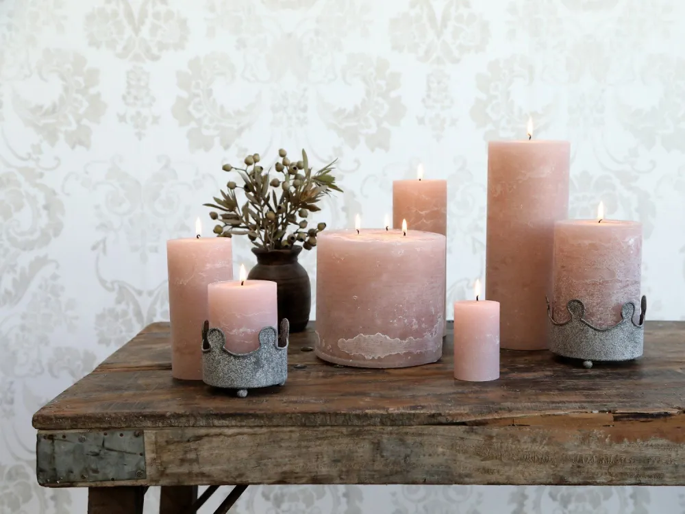 Tall Rustic Pillar Candle