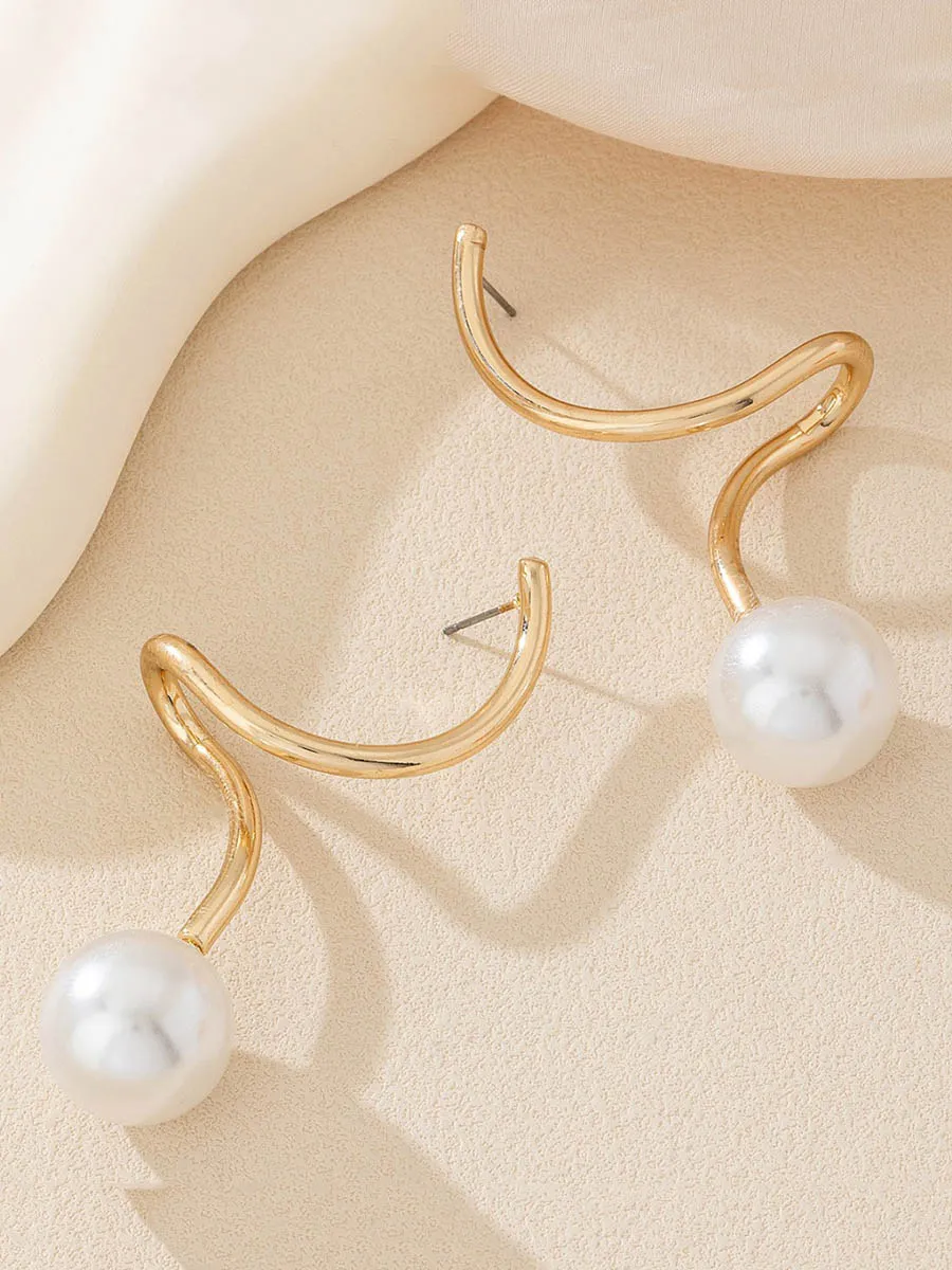 Modern Abstract Accent Earrings