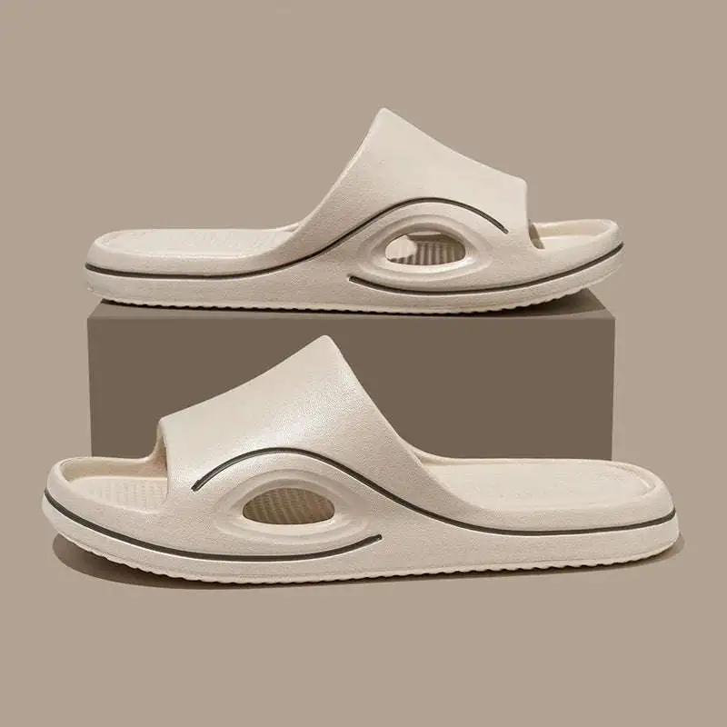 Soft Feel Open Toe Lounge Slippers