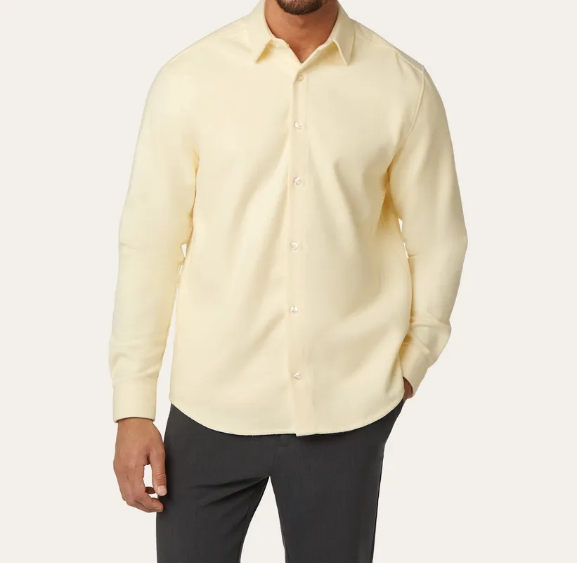 Flannel Shirt Butter Yellow