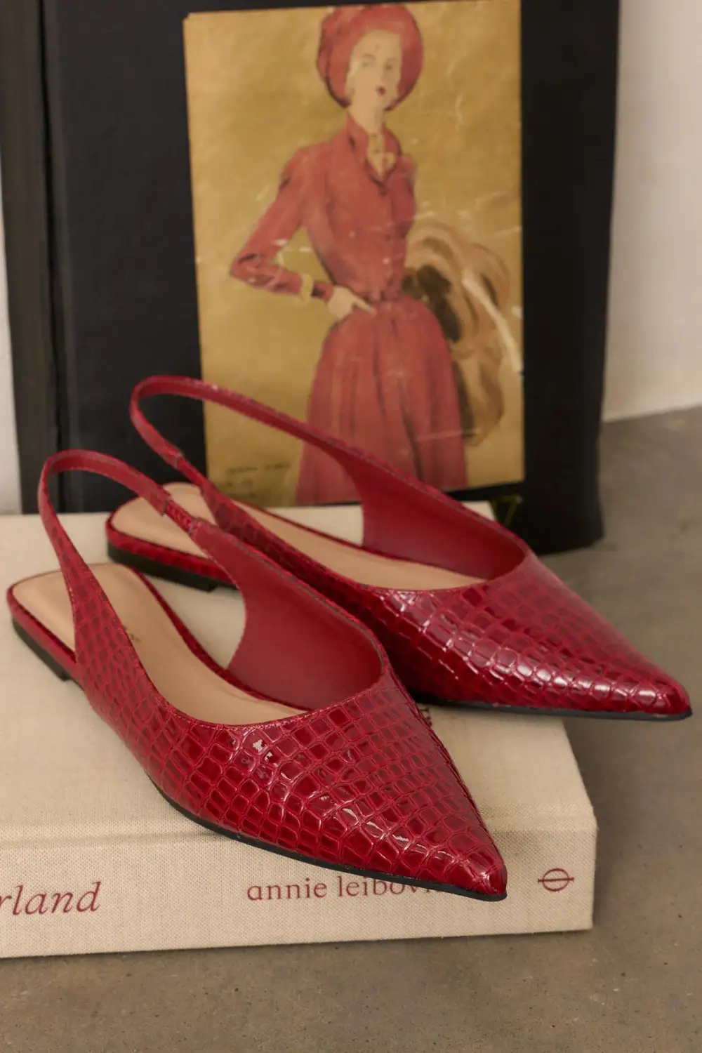 Slingback Leather Casual Shoes