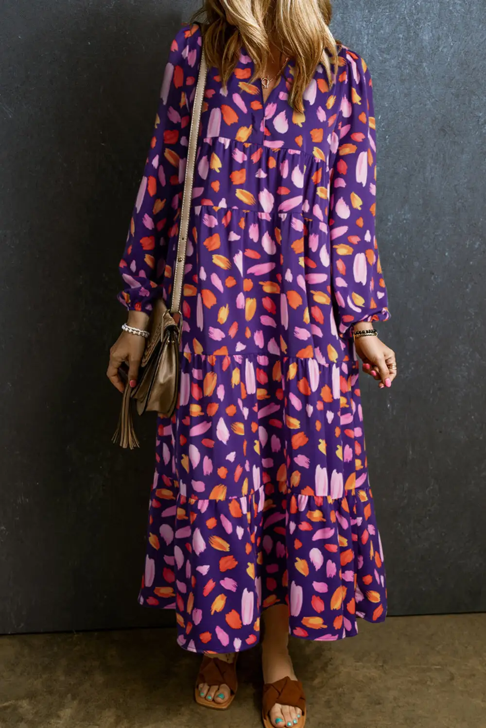 Tiered Flowy Long Dress