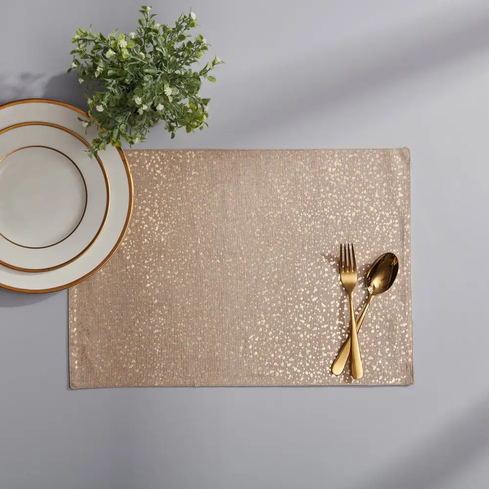 Natural Gold Cotton Placemats