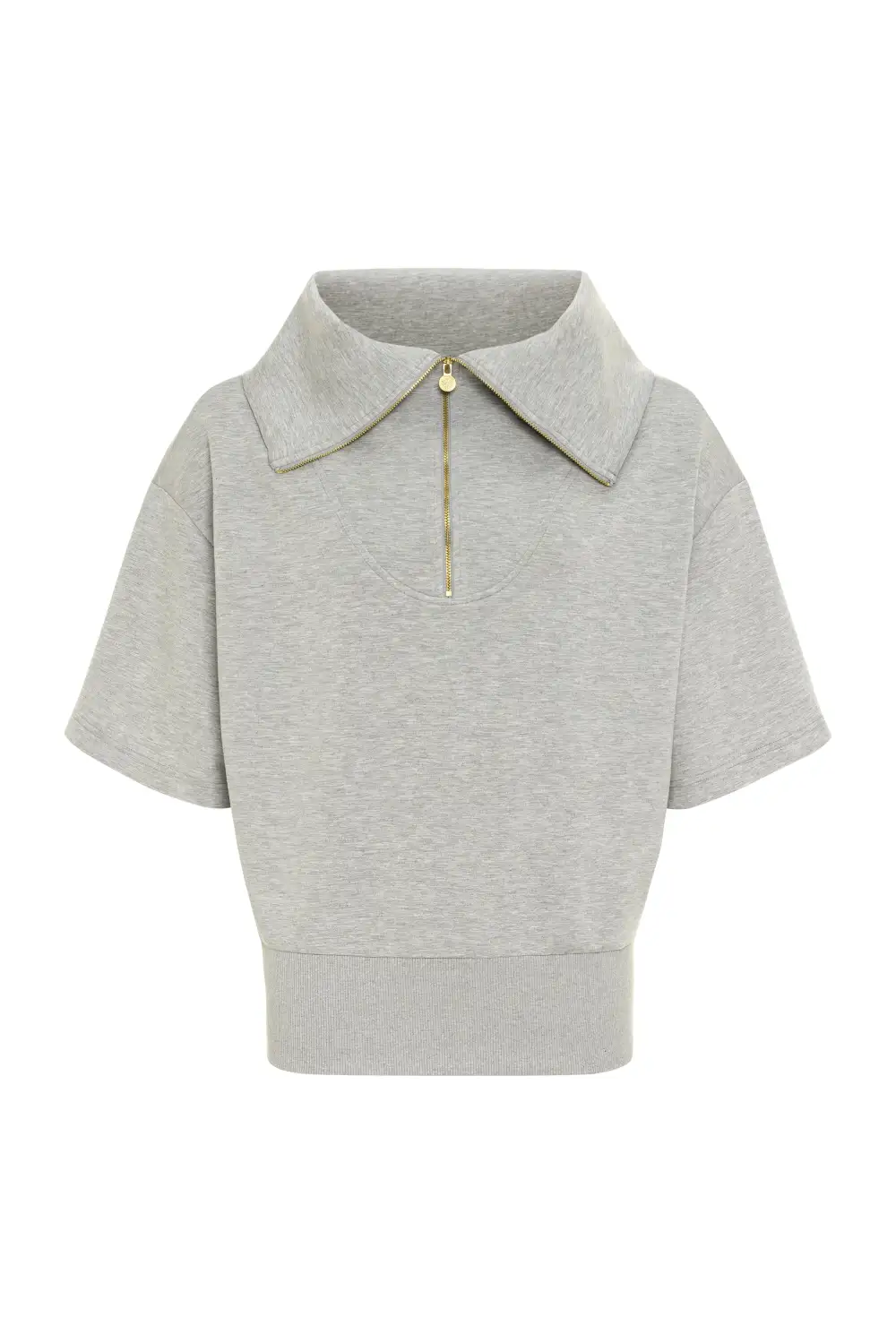 Flowy Knit Quarter Zip Sweatshirt
