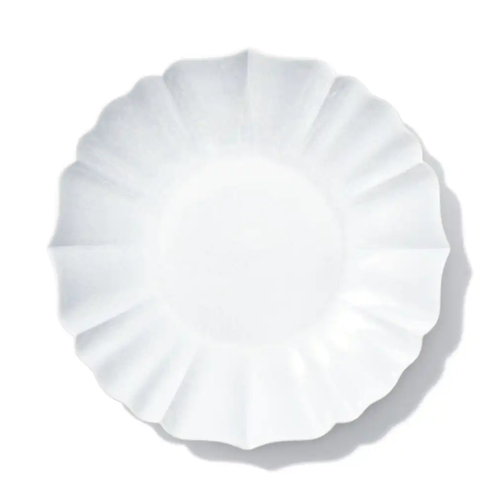 Crystalline Glaze Deep Plate Light for Everyday Dining